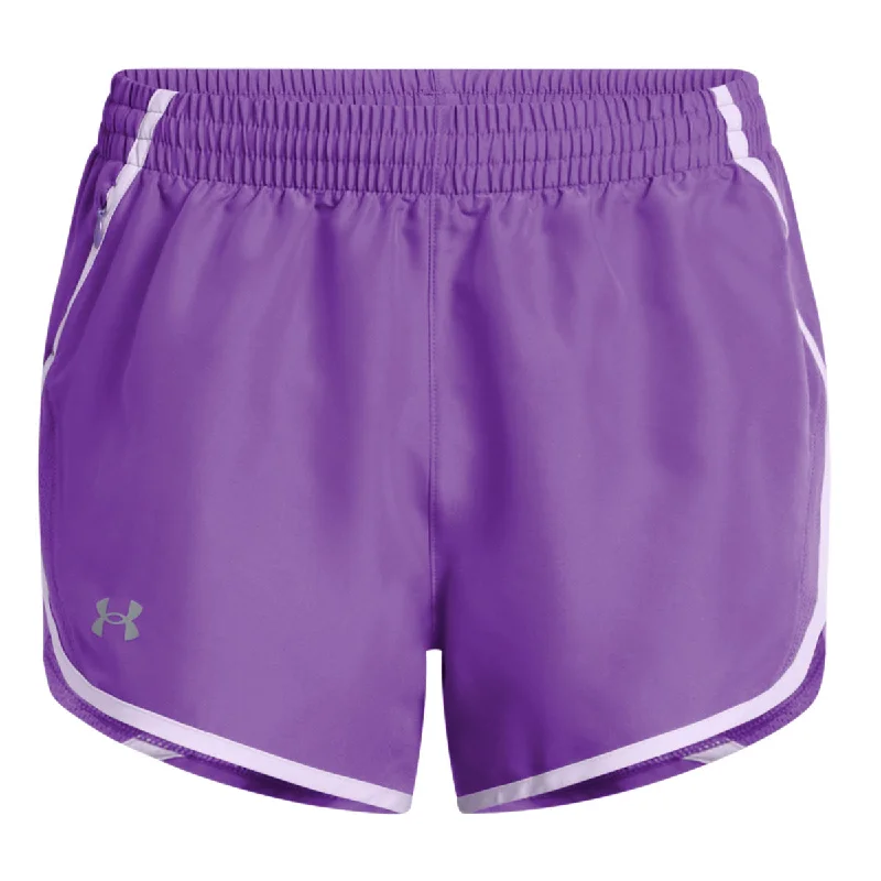 Under Armour Fly By Shorts - Womens - Lavish/Salt Purple/Reflective