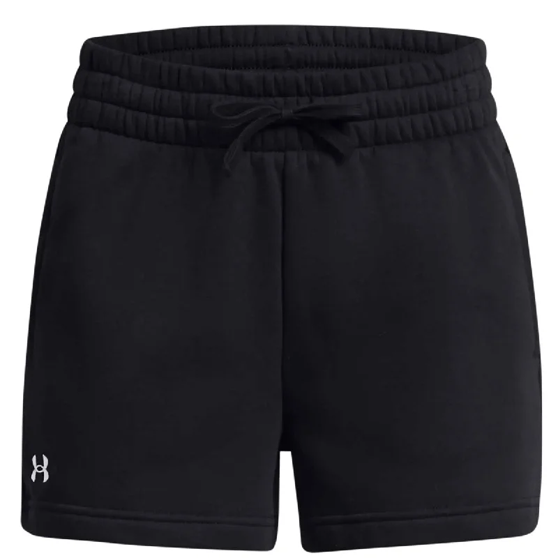 Under Armour Rival Fleece Shorts - Womens - Black/White