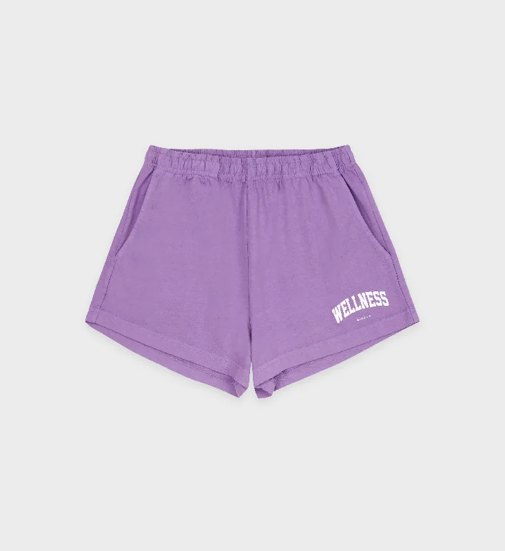 Wellness Ivy Disco Short - Violet/White