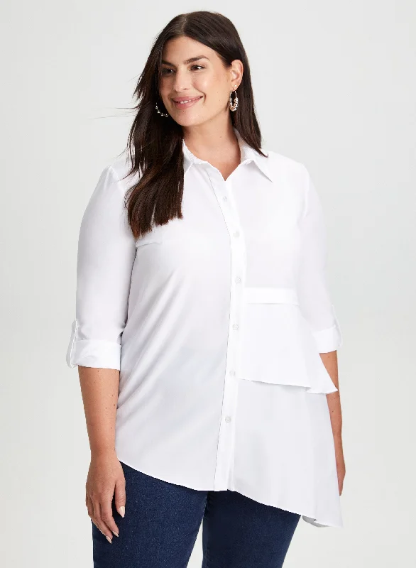 Joseph Ribkoff - 3/4 Sleeve Asymmetric Blouse