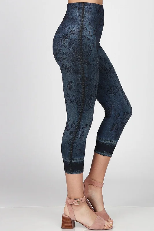 B4291V High Waist Crop Legging