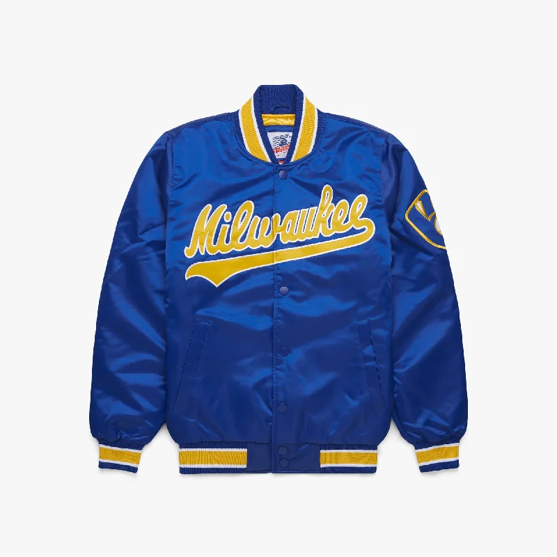 HOMAGE X Starter Brewers Satin Jacket