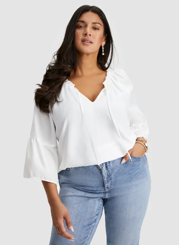 Joseph Ribkoff - V-Neck Blouse