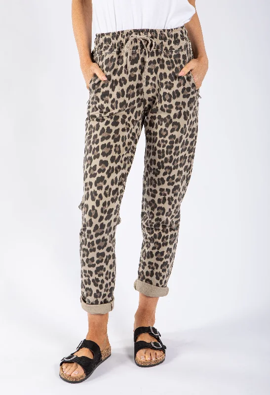 Leopard Print Joggers