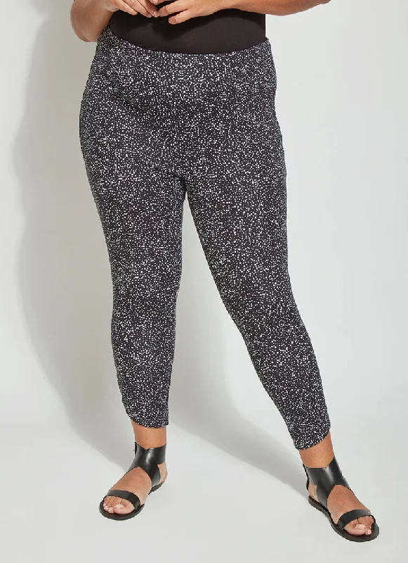 Jasmyne Crop Pattern Legging, Fizz Dot Black