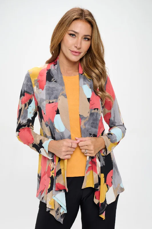 Mid-cut Jacket Long Sleeve Print-4028HT-LRP1-W430