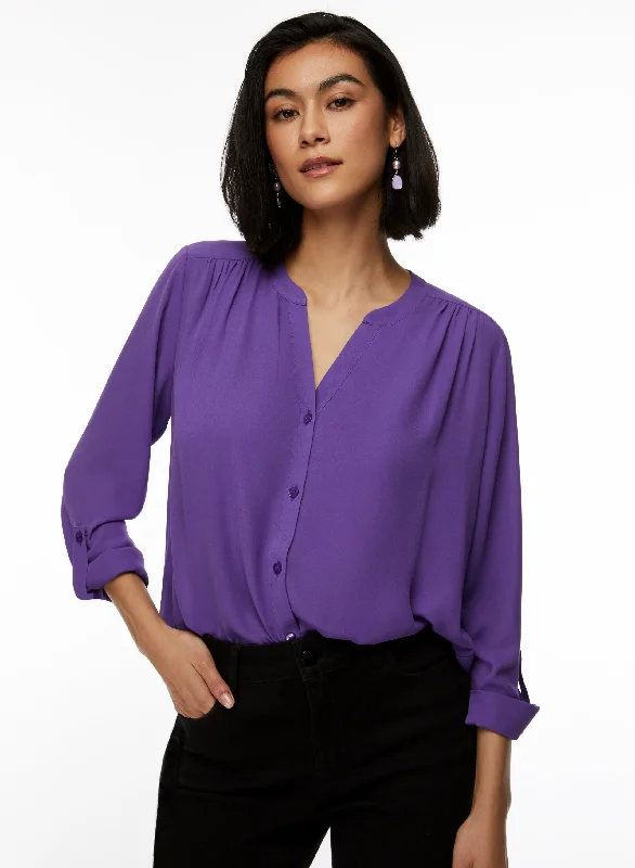 Roll-Up Sleeve Blouse